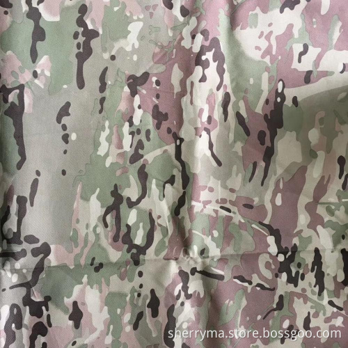 Polyester camouflage printing oxford fabric for shirt